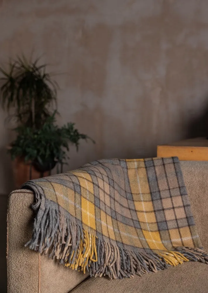 Wool Tartan Blanket - 60'' x 70'' - Buchanan Natural