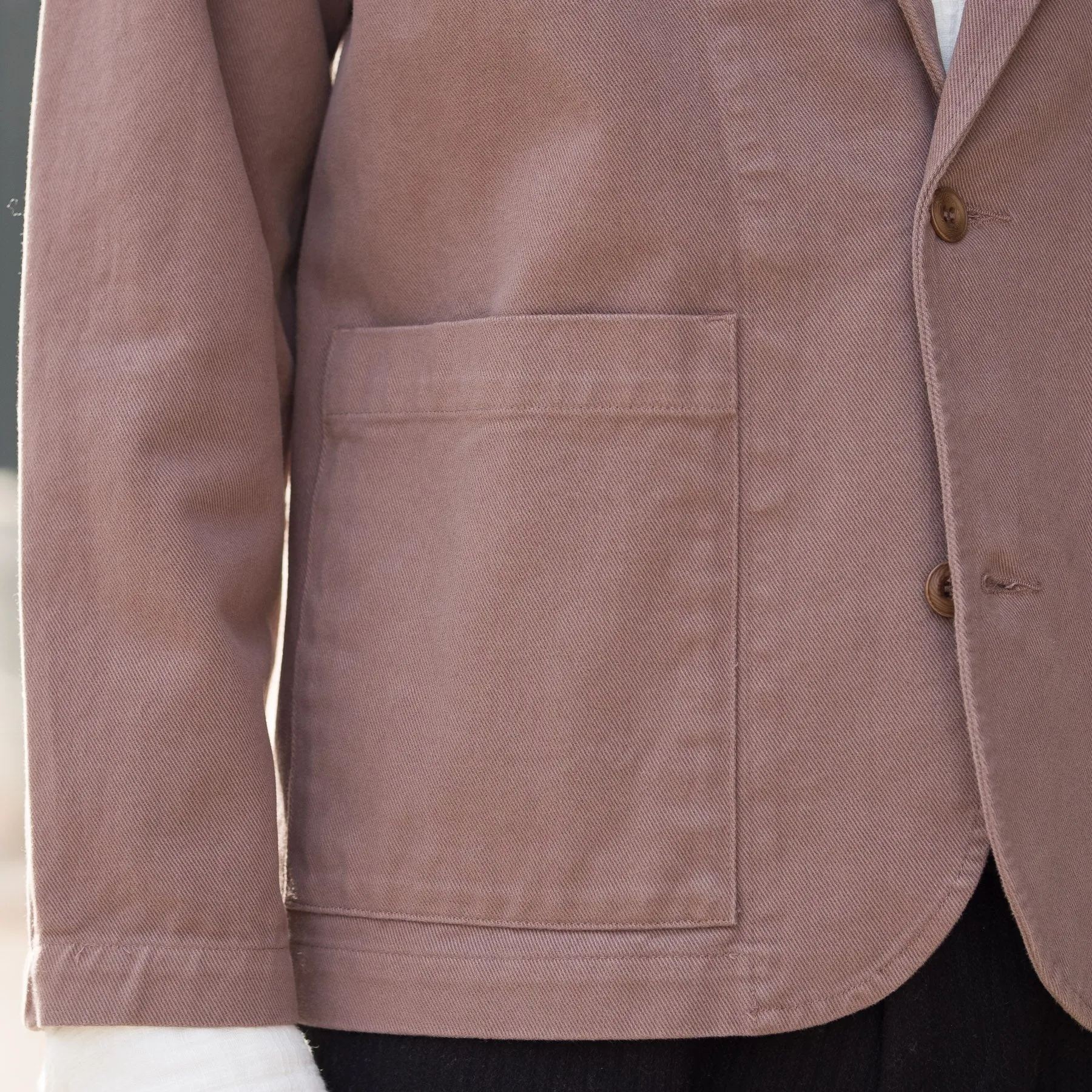 Work Blazer in Tobacco Twill