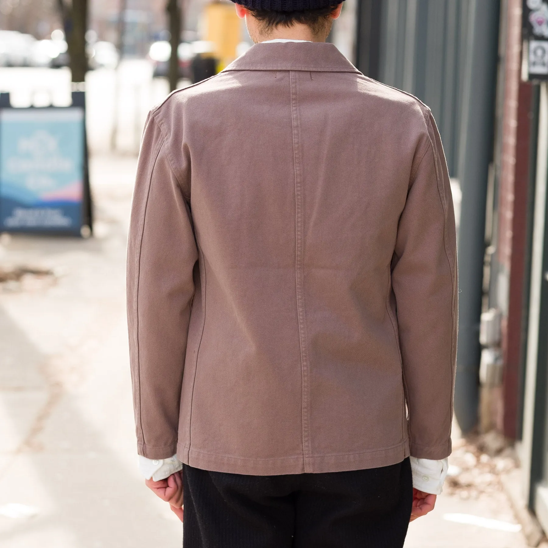 Work Blazer in Tobacco Twill