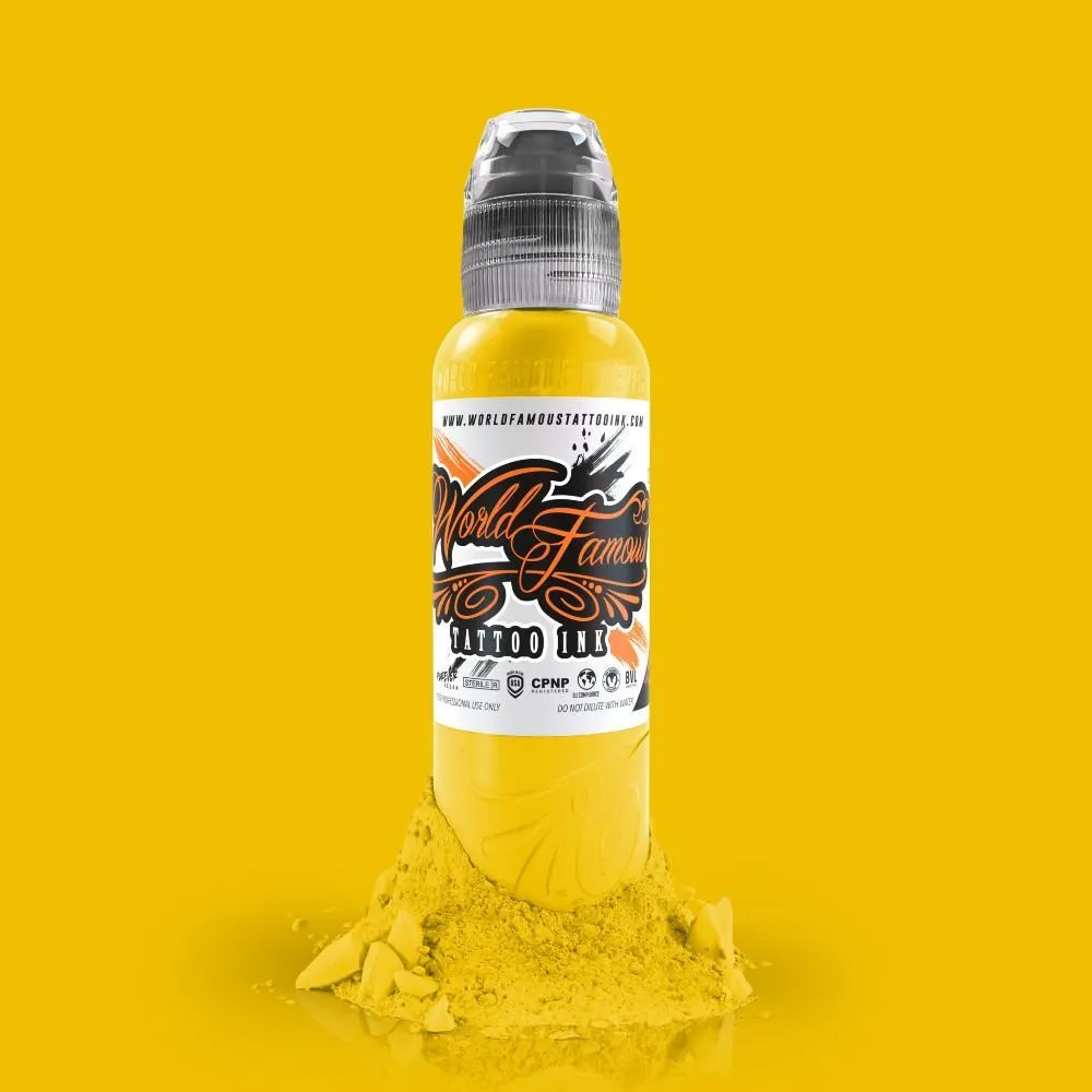 WORLD FAMOUS TATTOO INK – STRAIGHT YELLOW