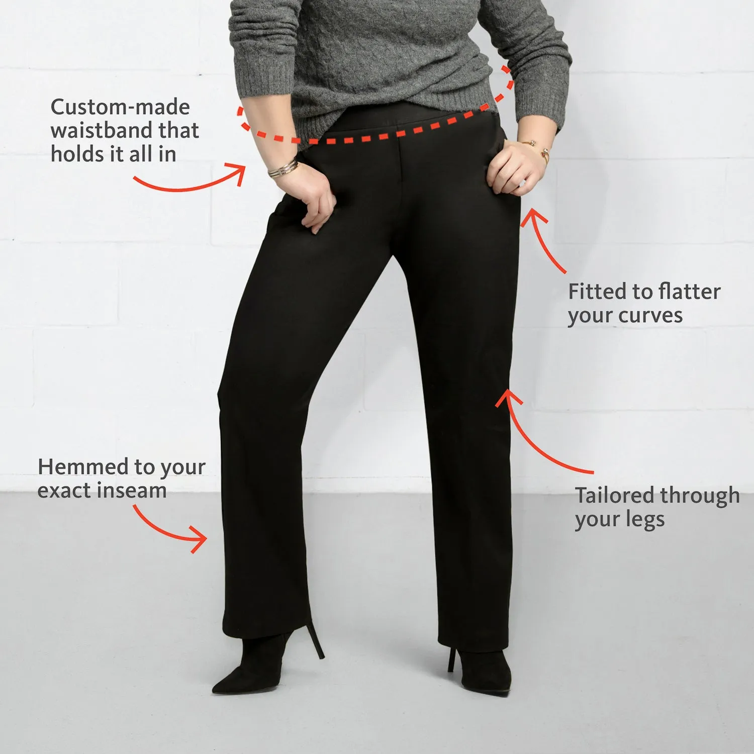 Your Work to Weekend Pant - Straight Leg - Black