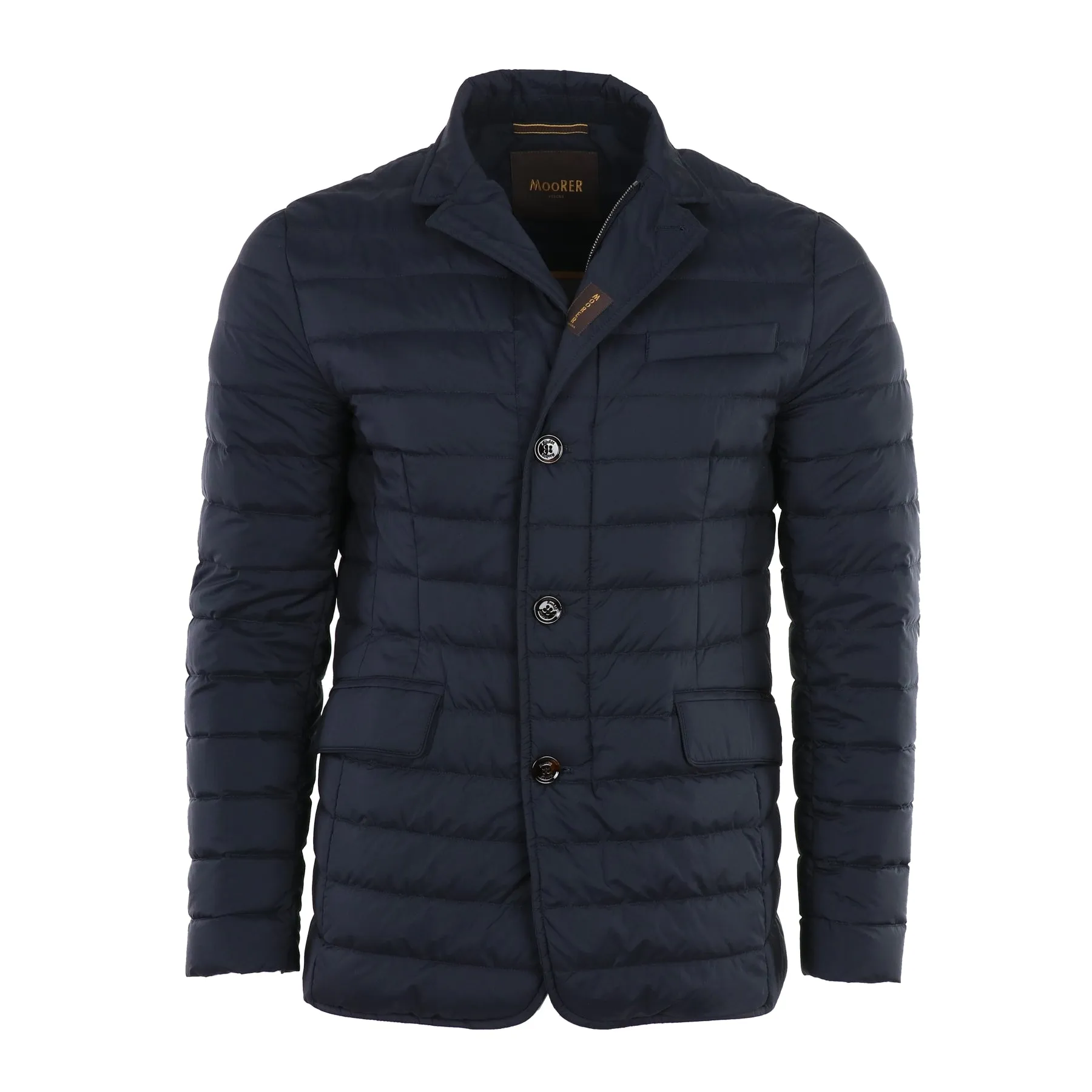 Zavyer Quilted Coat in Dark Blue
