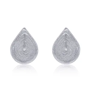 ZINNIA SILVER STUD EARRINGS FILIGREE